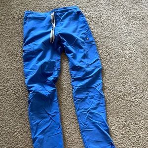 Light Blue skinny Figs scrub pants